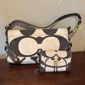 Coach bag and matching wallet